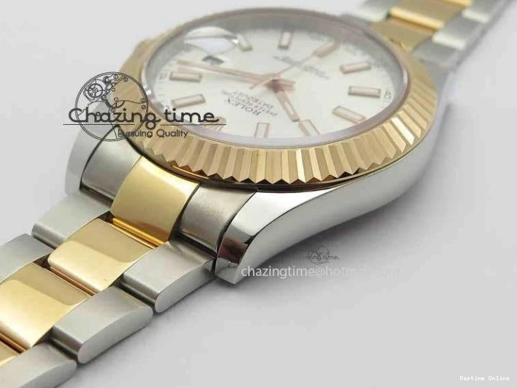 0127 DateJust II 41mm SS RG BP Maker Best Edition Silver Sticks Dial On SS RG Bracelet SA Comfortable 3716